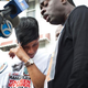 Constance Malcolm, the mother of Ramarley Graham, wipes away tears while attempting to speak to members of the media during a vigil for Ramarley Graham March 22, 2012, in the Bronx borough of New York City.
Andrew Burton/Getty Images